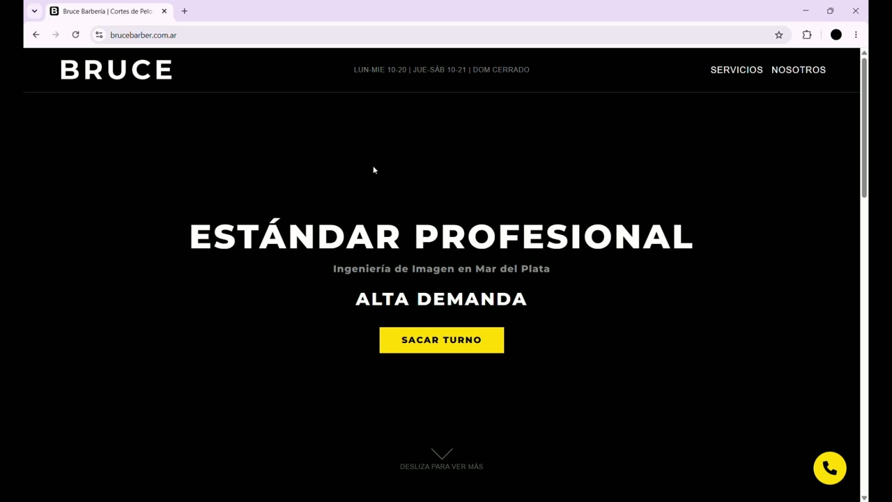 Demo de la web para peluquería